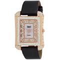 Burgi Women's Rectangular Mother of Pearl Crystal Watch