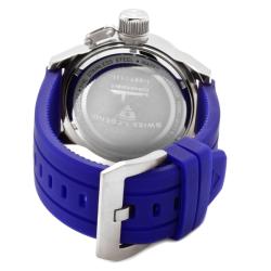 Swiss Legend Mens Submersible Violet Blue Silicon Watch