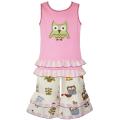 AnnLoren Girls Owl Capri and Tank Set