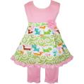 AnnLoren Girls Puppy Shirt and Capri Set