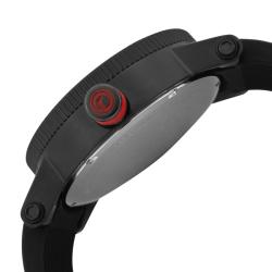 Red Line Men's 'Compressor' Black Textured Silicon Watch