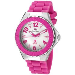 Lucien Piccard Women's 'A Sport' Pink Silicon Watch