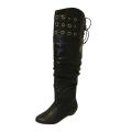 Bucco Women's Black Slouch Over-the-Knee Boots