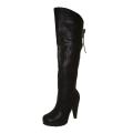 Bucco Women's 'Calvino' Black Over-the-Knee Boots