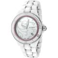 Lucien Piccard Italy Women's 'Celano' White Ceramic and Stainless Steel Watch
