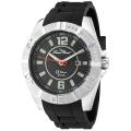Lucien Piccard Men's 'A Diver' Black Silicon Watch