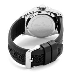 Lucien Piccard Men's 'A Diver' Black Rubber Watch