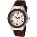 Lucien Piccard Women's 'A Sport' Brown Silicon Watch