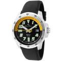 Lucien Piccard Men's 'A Diver' Black Rubber Watch