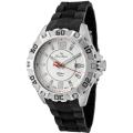 Lucien Piccard Men's 'A Diver' Black Rubber Watch