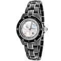 Lucien Piccard Italy Women's 'Celano' Black Ceramic and Stainless Steel Watch