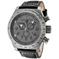 Swiss Legend Men's 'SL Pilot' Black Genuine Calf Leather Strap Watch