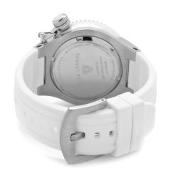Swiss Legend Unisex 'Neptune Ceramic' White Silicon Watch