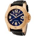 Swiss Legend Men's 'Conqueror' Black Genuine Leather Watch