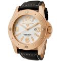 Swiss Legend Men's 'Conqueror' Black Genuine Leather Watch