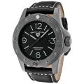 Swiss Legend Men's 'Conqueror' Black Genuine Leather Watch
