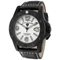 Swiss Legend Men's 'Conqueror' Black Genuine Leather Watch