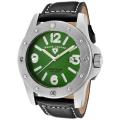 Swiss Legend Men's 'Conqueror' Black Genuine Leather Watch
