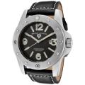 Swiss Legend Men's 'Conqueror' Black Genuine Leather Watch