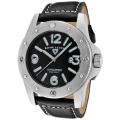 Swiss Legend Men's 'Conqueror' Black Genuine Leather Watch