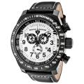 Swiss Legend Men's 'SL Pilot' Black Genuine Calf Leather Strap Watch