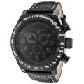 Swiss Legend Men's 'SL Pilot' Black Genuine Calf Leather Strap Watch