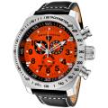 Swiss Legend Men's 'SL Pilot' Black Genuine Calf Leather Strap Watch