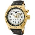 Swiss Legend Men's 'SL Pilot' Black Genuine Calf Leather Strap Watch