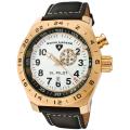 Swiss Legend Men's 'SL Pilot' Black Genuine Calf Leather Strap Watch