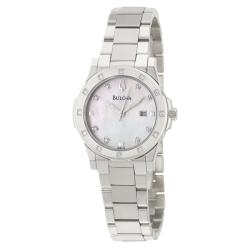 Bulova Women's 'Diamonds' Stainless Steel Quartz Watch