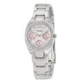 Caravelle by Bulova Women's 'Crystal' Stainless Steel Military Time Quartz Watch