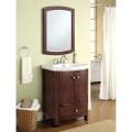 Winston Walnut Sink and Mirror Vanity Set