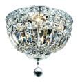 Chrome Four-light Flush Mount Fixture
