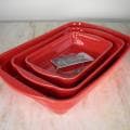 Appolia French Ceramic 3-Piece Stackable Rectangular Baker Set