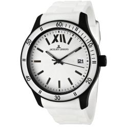 Jacques Lemans Unisex 'Rome' White Silicon Watch