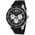 Jacques Lemans Unisex 'Rome' Black Silicon Watch