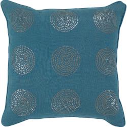 Aarau Turquoise/ Silver Decorative Pillow