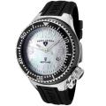 Swiss Legend Unisex 'Neptune Ceramic' Black Silicon Watch