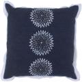 Zurich Navy Blue Floral Decorative Pillow