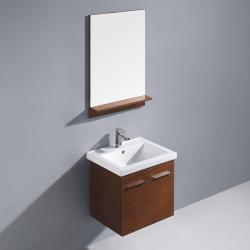 Vigo 24-inch Amber Single Bathroom Vanity with Mirror