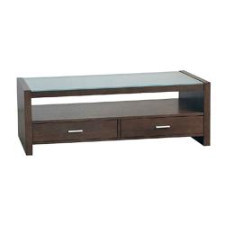 Guildford Glass Top 2-Drawer Coffee Table