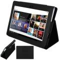 SKQUE Sony S1 Tablets Black Leather Case