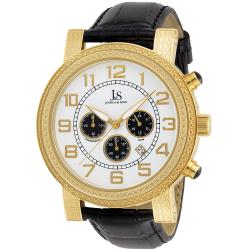 Joshua & Sons Men's Stainless Steel Chronograph Strap Watch