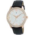Joshua & Son's Men's Diamond Quartz Strap Watch