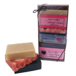 Karess Krafters Pack of 3 Natural Valentine's Day Soap Set