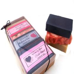 Karess Krafters Pack of 3 Natural Valentine's Day Soap Set