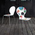 Newton Flower Birchwood/ Chrome Activity Chair (Set of 2)