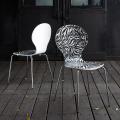 Newton Zebra Birchwood/ Chrome Activity Chair (Set of 2)