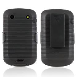 Black Swivel Holster with Stand for BlackBerry Bold 9900/ 9930