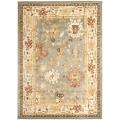 Oushak Blue/ Cream Powerloomed Rug (4' x 5'7)
